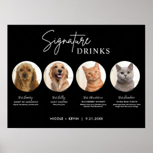 Poster Animaux de compagnie imprimable Signature Boissons