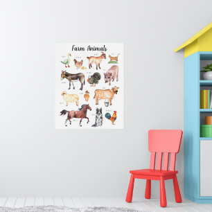 Poster Animaux de ferme Formation en classe