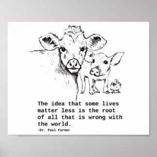 Poster Animaux Droits