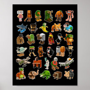 Poster Animaux générés par l'IA à pourriture cérébrale it