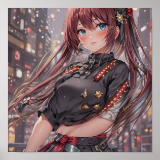 Poster Anime Girl AI Générique