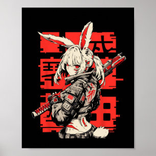 Poster Anime Manga Cyberpunk Techwear Esthétique Harajuku