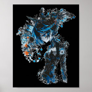 Poster Anime Manga Graphic Blue eyes Illustration Anime