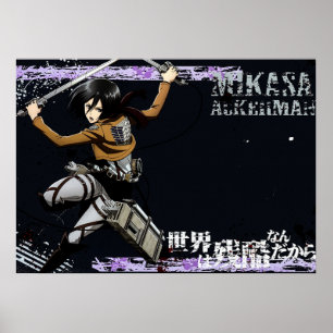 Poster anime, manga, japonais, japonais, attaquant, attaq