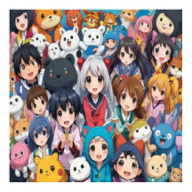 Anime manga pop art amants pop amoureux dessin ani