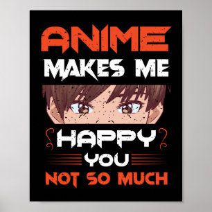 Poster Anime Me Rend Heureux Que Tu Ne Sois Pas Tant