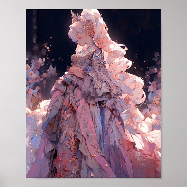 Poster Anime Princess Imaginaire Art (Devant)