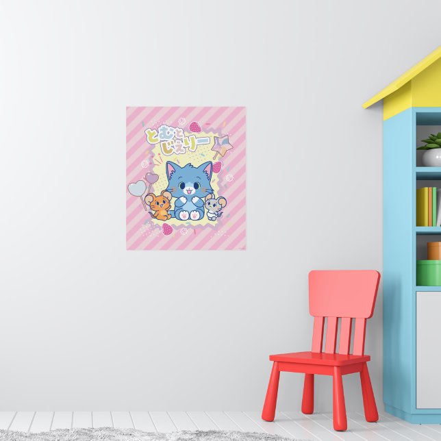 Poster Anime Tom et Jerry Strawberry Fun (Pépinière 1)