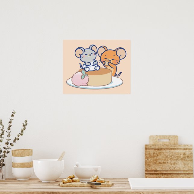 Poster Anime Tuffy et Jerry Cheesecake (Cuisine)