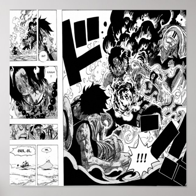 Poster anime une pièce as (Devant)