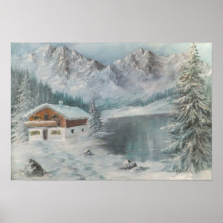 Poster Ann Hayes Painting Bavarian Snow Dream