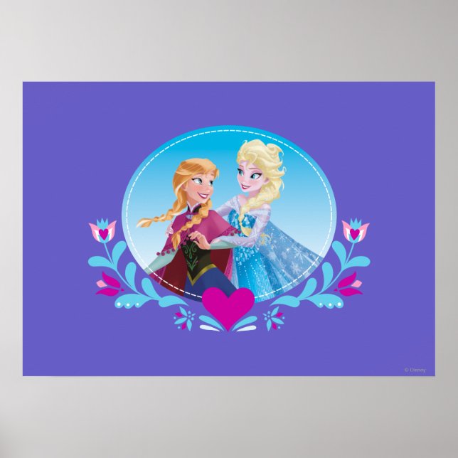 Poster Anna et Elsa | Accepter (Devant)