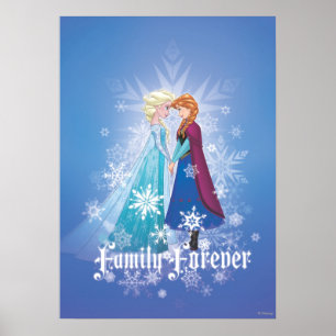 Poster Anna et Elsa   Ensemble pour toujours