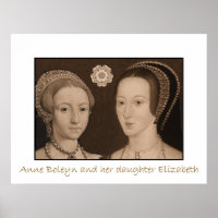 Anne Boleyn et sa fille Elizabeth