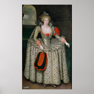 Poster Anne de Danemark, c.1605-10