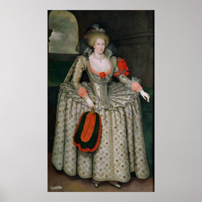 Poster Anne de Danemark, c.1605-10 (Devant)