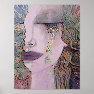 Poster Anne Marie Zilberman / Femme avec une larme d'or