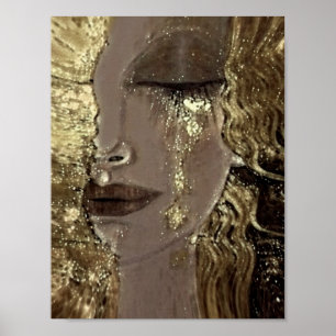 Poster Anne Marie Zilberman / Woman with a Gold Tear