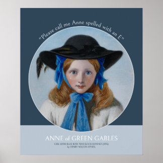 Poster Anne of Green Gables CC0391 Montgomery cite :