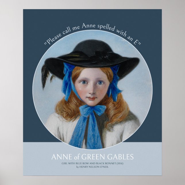 Poster Anne of Green Gables CC0391 Montgomery cite : (Devant)