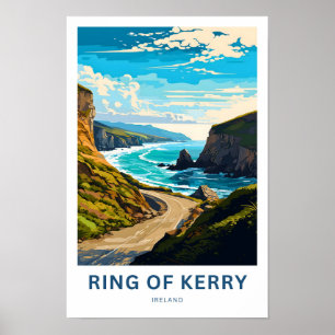 Poster Anneau de Kerry Irlande Travel Imprimer