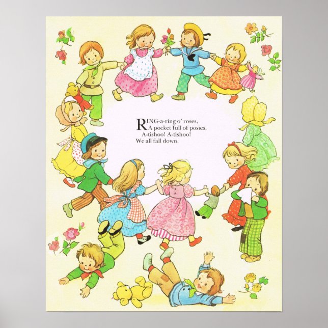 Poster anneau un rose, Mabel Lucie Attwell Prints, (Devant)