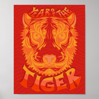 Poster Année de l'impression du tigre