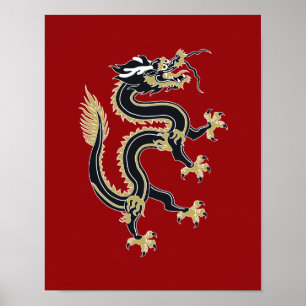 Poster Année du dragon