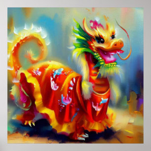 Poster Année du dragon 8