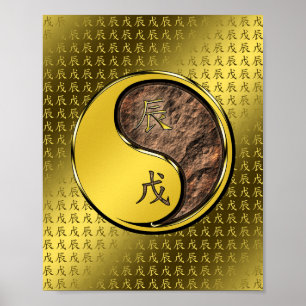 Poster Année du dragon de la Terre