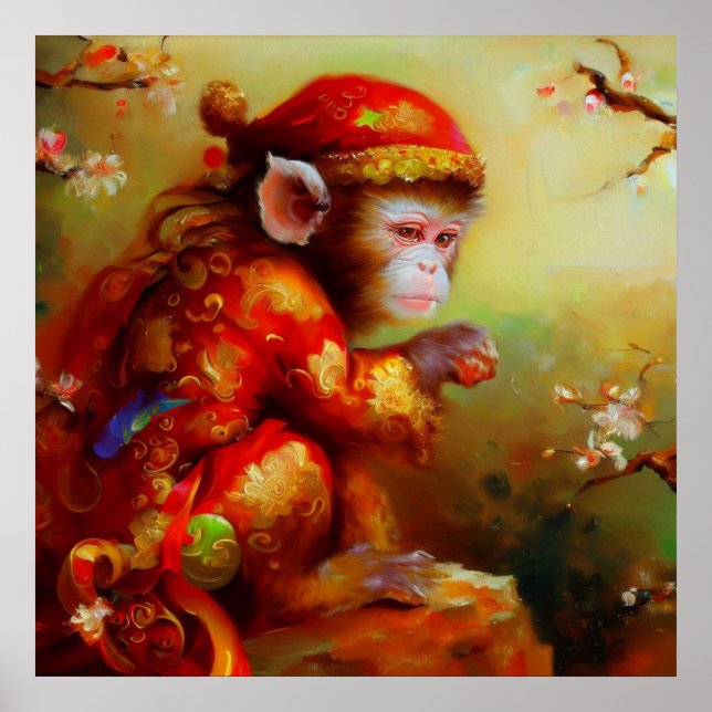 Poster Année du singe 8 (Devant)