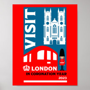Poster Année royale du couronnement 2023 Londres