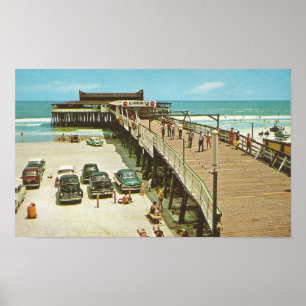 Poster Années 1960 Jacksonville, Floride PIER