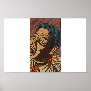 Poster Années 1980 Bande-dessinée d'horreur de l'âge d'or