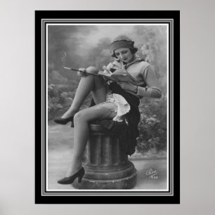 Poster Années folles Frappe B&W