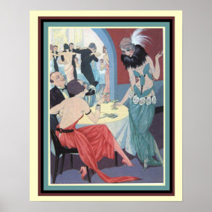 Poster Années folles Mode Imprimer 16 x 20