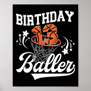 Poster Anniversaire 13 ans Sketll Treize Ans Sketll Jeu