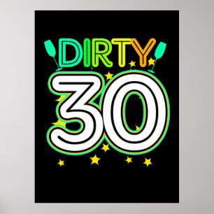 Poster Anniversaire 30 ans Joyeux 30e anniversaire