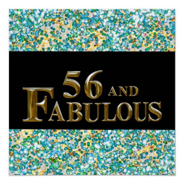 Poster Anniversaire 56 ans (Devant)