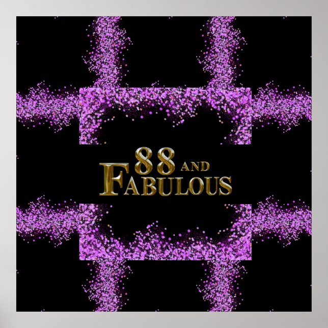 Poster Anniversaire 88 ans (Devant)