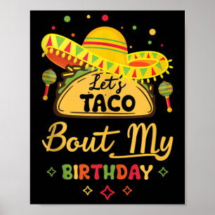 Poster Anniversaire Cinco De Mayo Shirt Lets Taco Sur My 