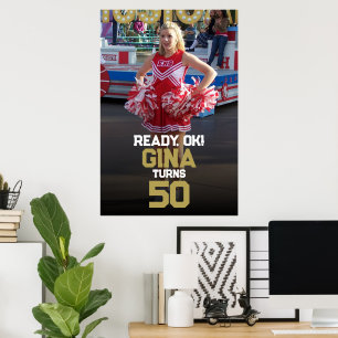 Poster Anniversaire de Cheerleading au Lycée ou à l'Unive
