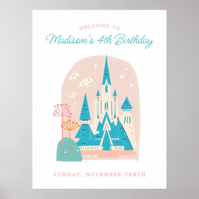 Poster Anniversaire de Disney's Frozen Arendelle Castle G (Devant)