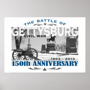 Poster Anniversaire de la bataille 150 de Gettysburg