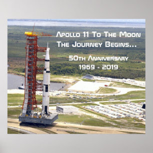 Poster Anniversaire de la mission Apollo 11 sur la Lune