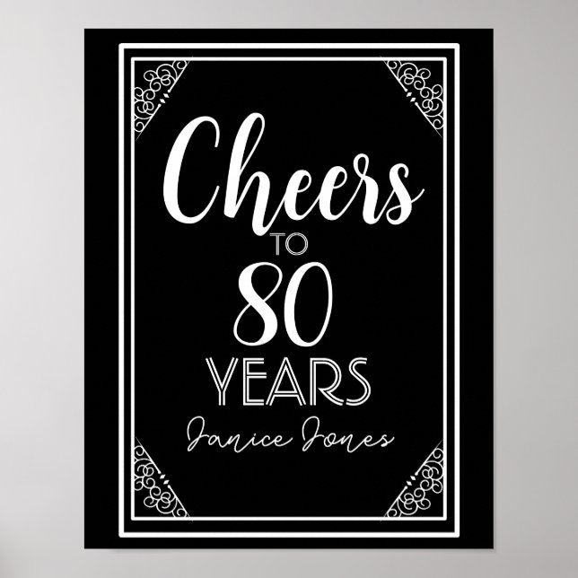 Poster Anniversaire de l'anniversaire Retraite changer le (Devant)