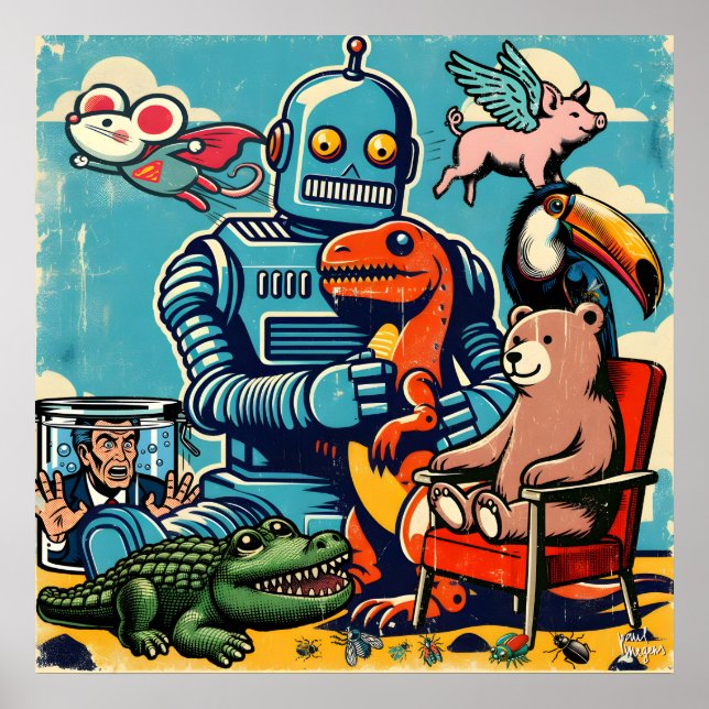 Poster 'Anniversaire de l'ours' (Devant)