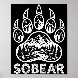 Poster Anniversaire de sobriété Sobear Sober AA NA Récupé