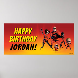 Poster Anniversaire familial incroyable