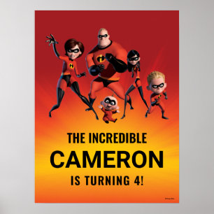 Poster Anniversaire familial incroyable